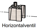 Horizontalventil NW 50 rostfrei