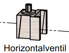 [sl-2241RF] Horizontalventil NW 50 rostfrei